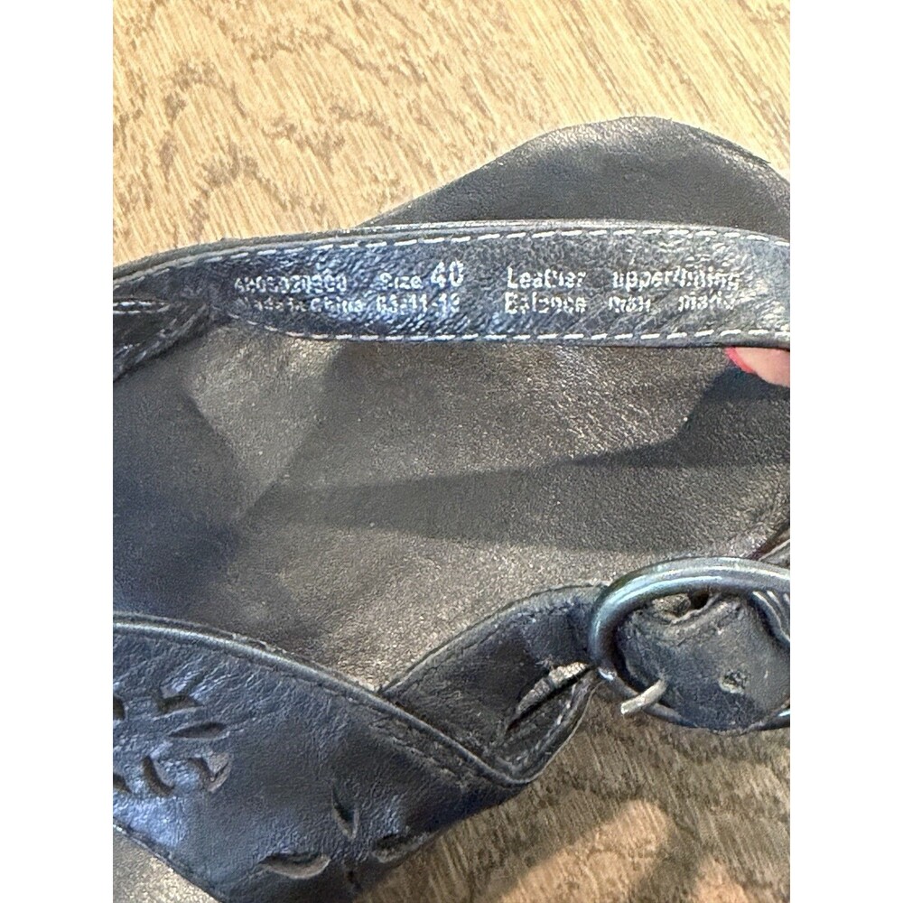 Dansko Trista Black Leather Mary Jane Slingback Clogs Women’s Sz EU 40/US 9.5-10 - Picture 8 of 11